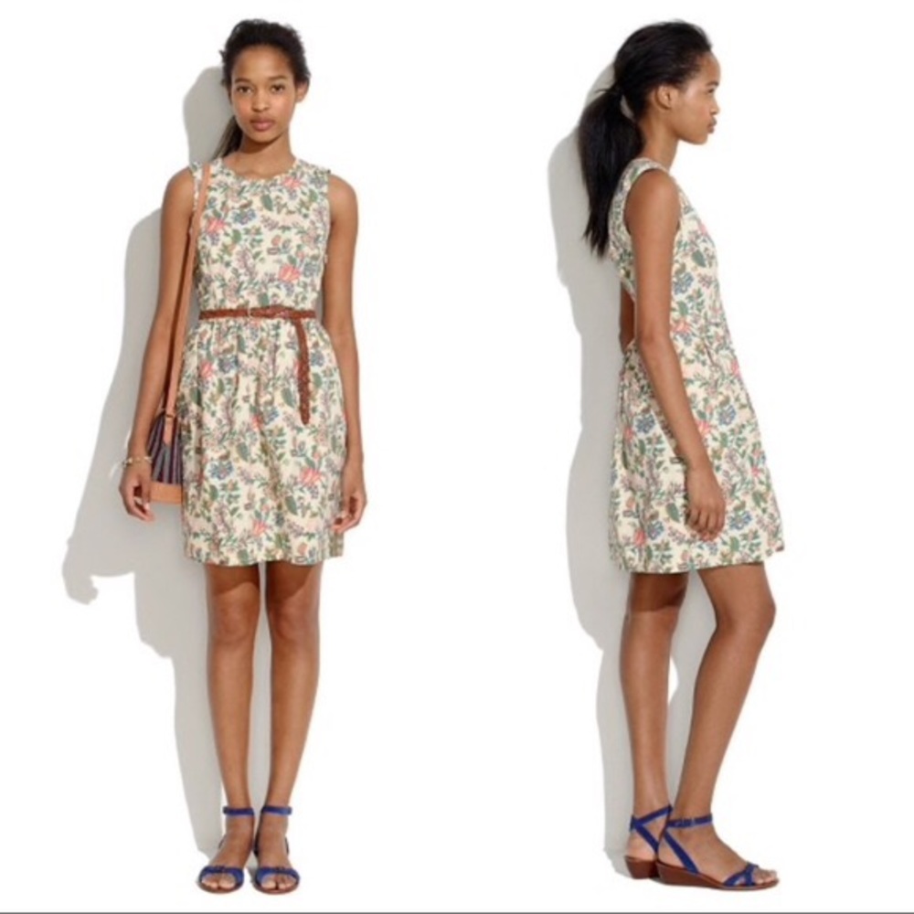 Madewell Garden Vine Floral Sundress 0